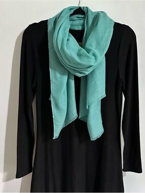 Esprit Teal Oversized Wrap Scarf / Shawl — Lightweight
